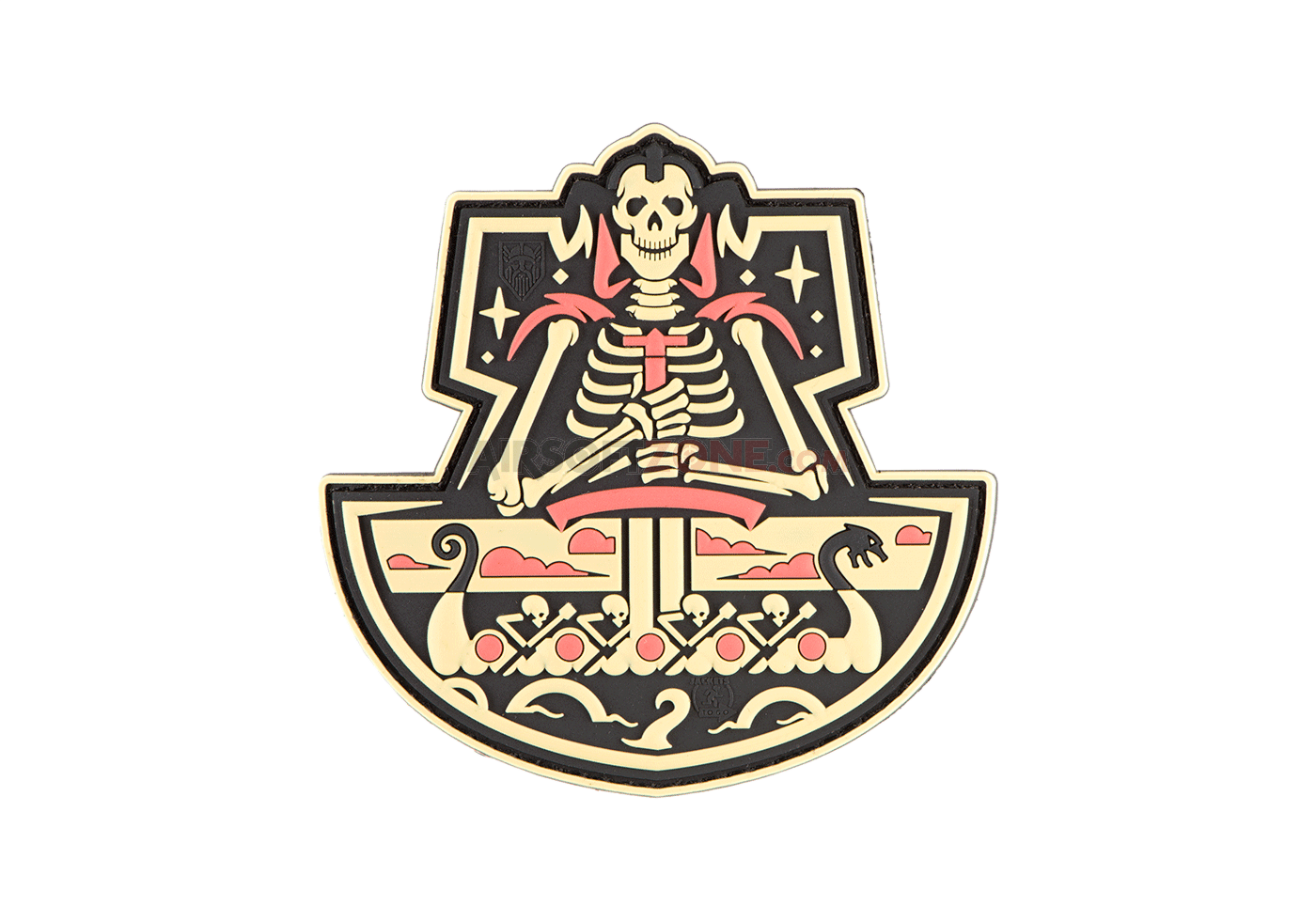 PATCH CAUCIUC - GHOST SHIP SKULL - DESERT